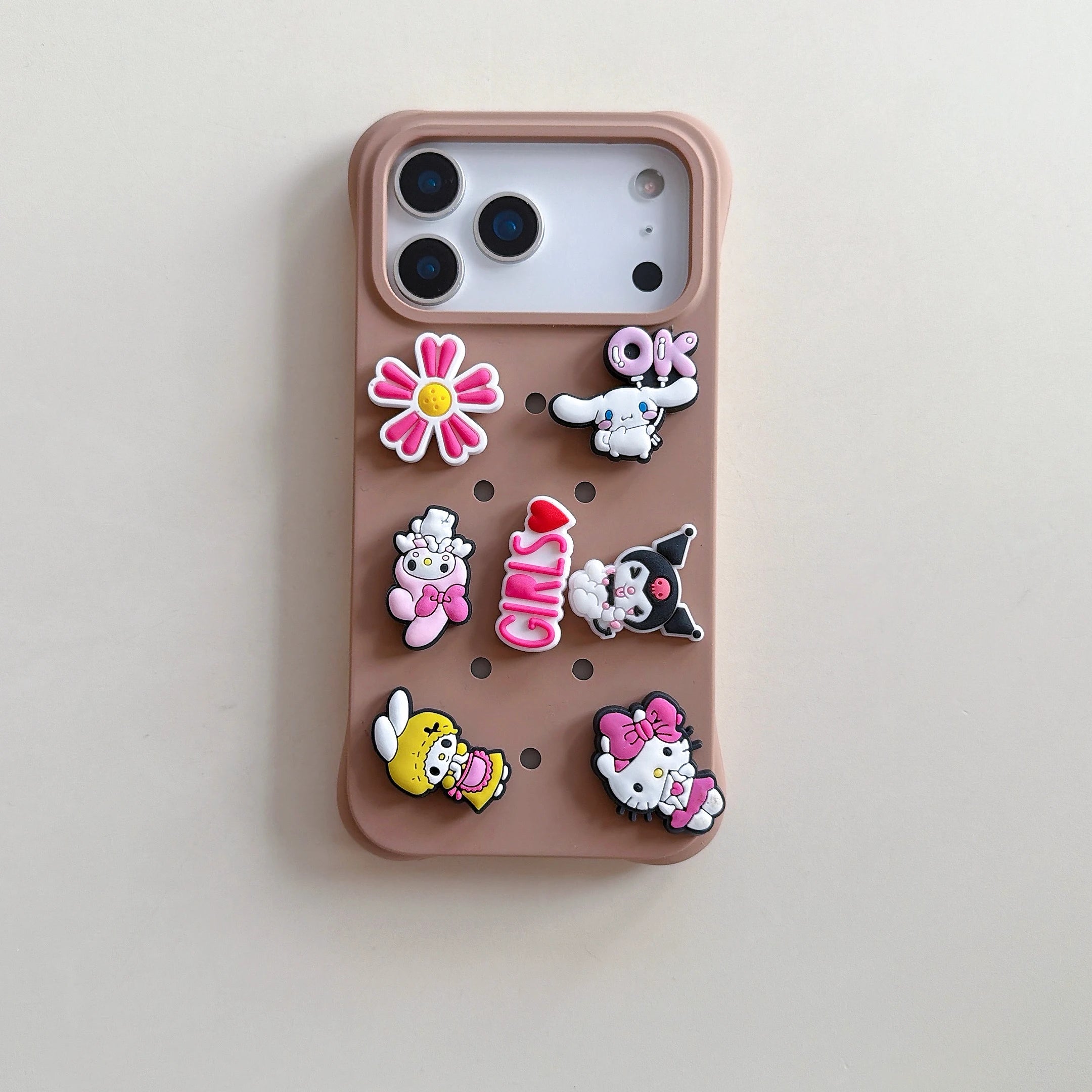 Creative DIY Crocs Charm Soft Silicone Phone Case
