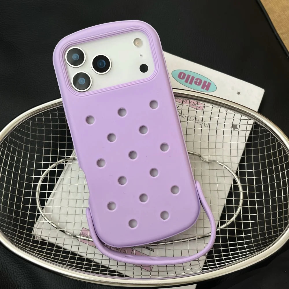Creative DIY Crocs Charm Soft Silicone Phone Case