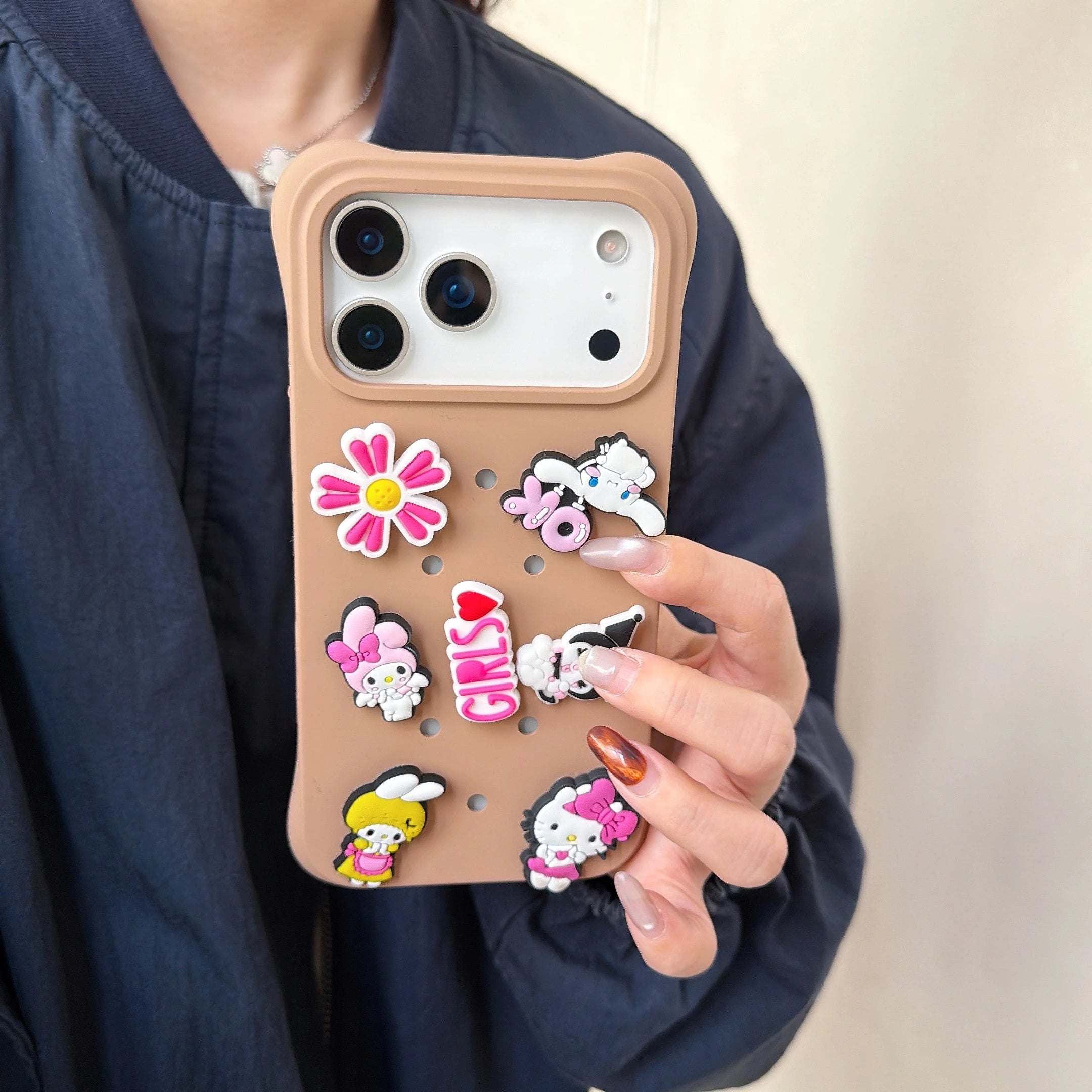 Creative DIY Crocs Charm Soft Silicone Phone Case