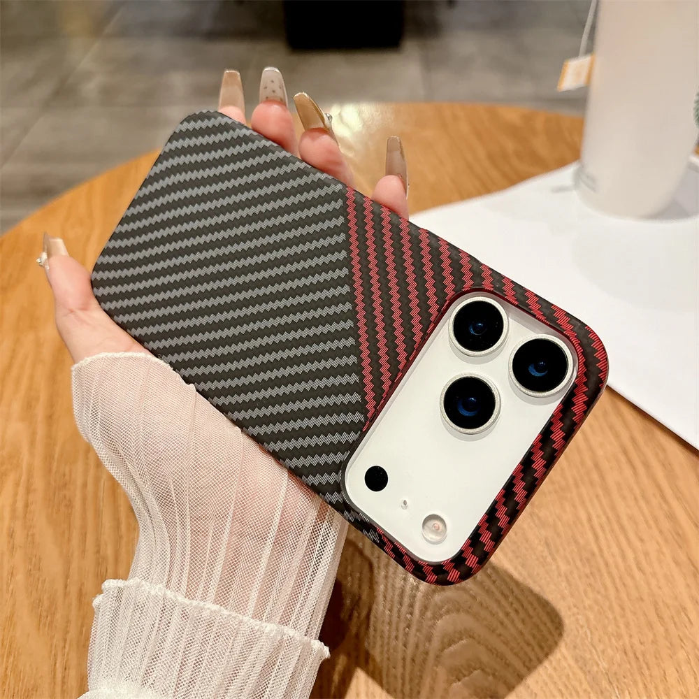 Colourful Kevlar Carbon Fibre Magnetic Phone Case