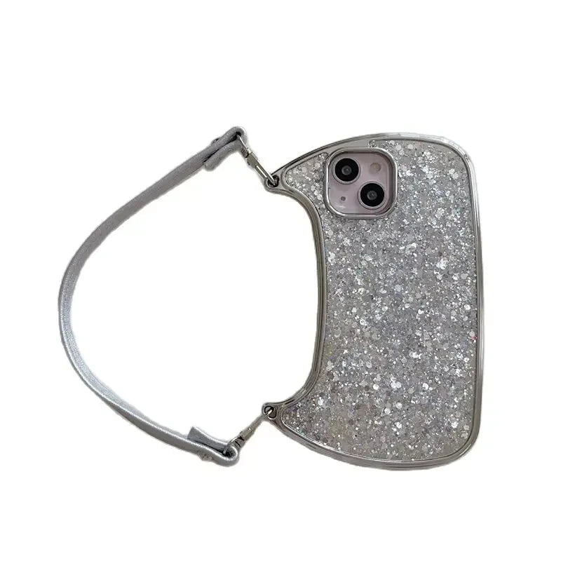 Luxury Glitter Sequins Handbag Phone Case For iPhone