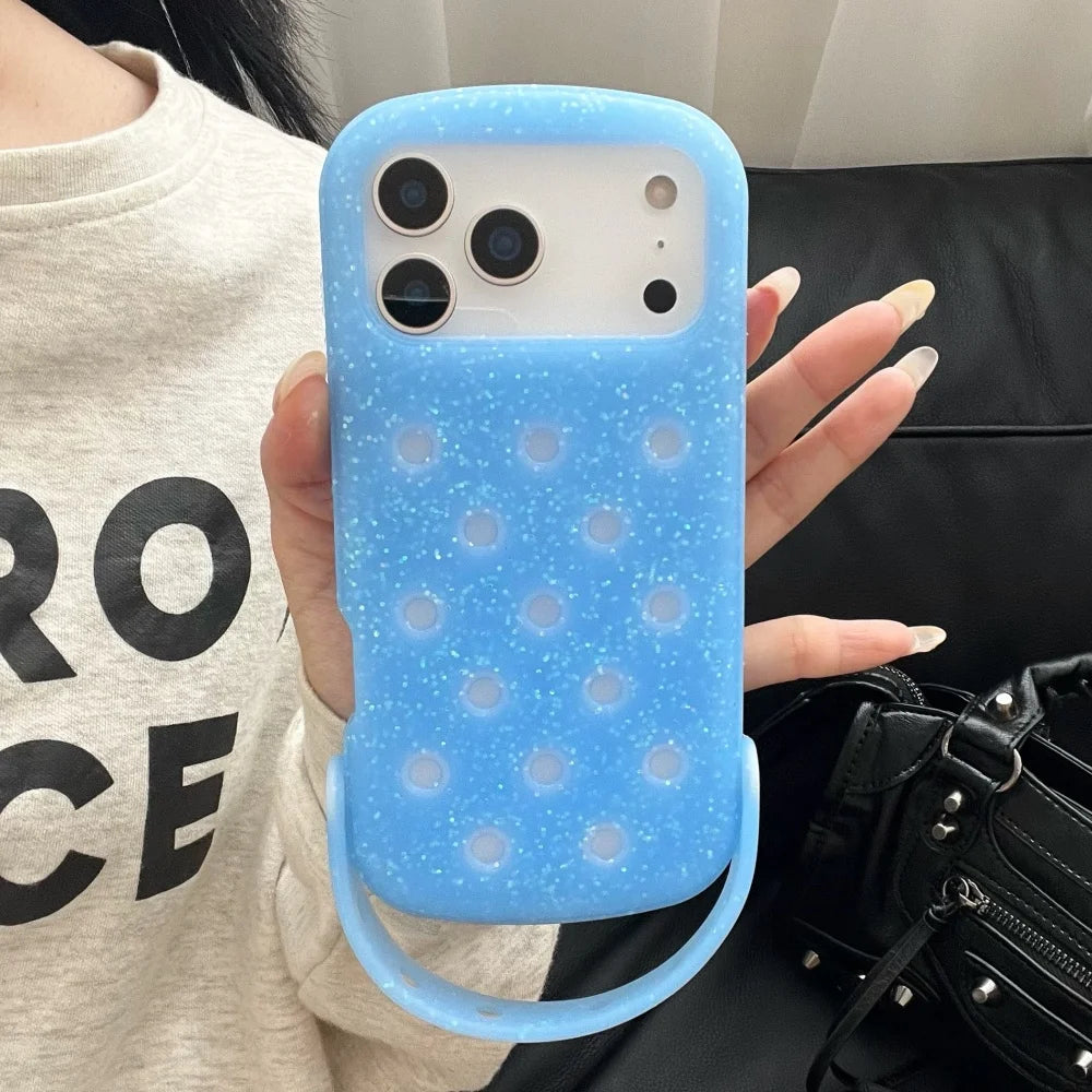 Creative DIY Crocs Charm Soft Silicone Phone Case