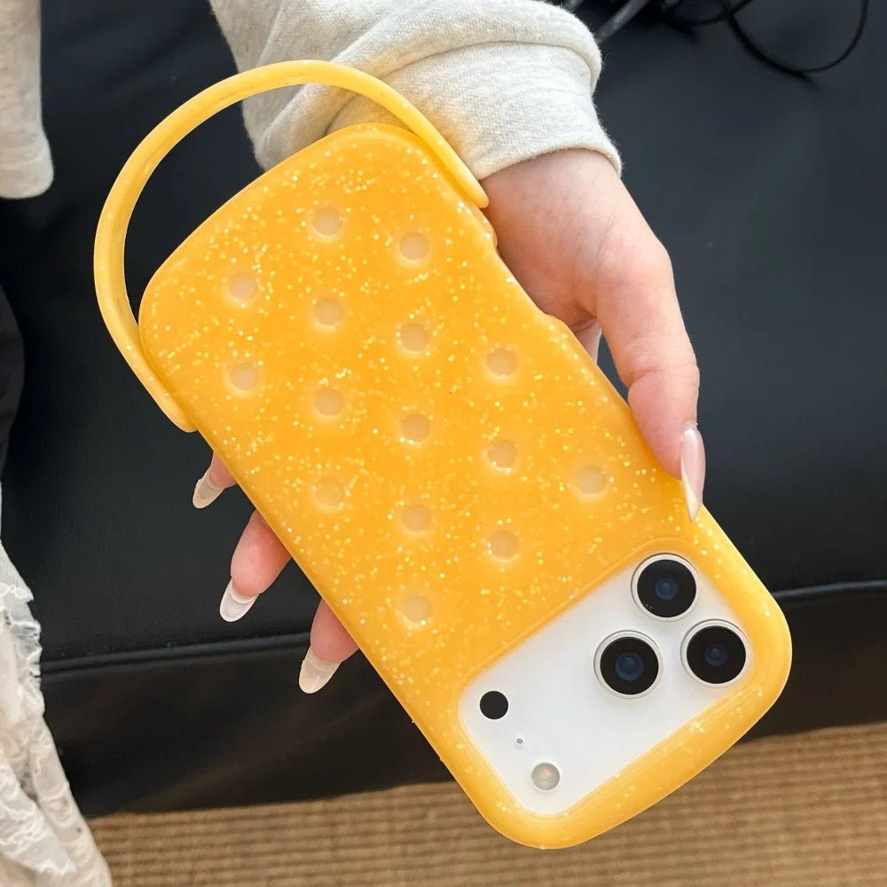 Creative DIY Crocs Charm Soft Silicone Phone Case