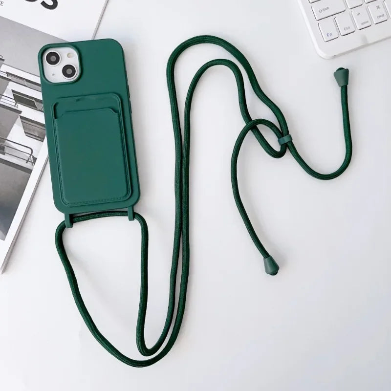 Crossboby Lanyard Rope Phone Case