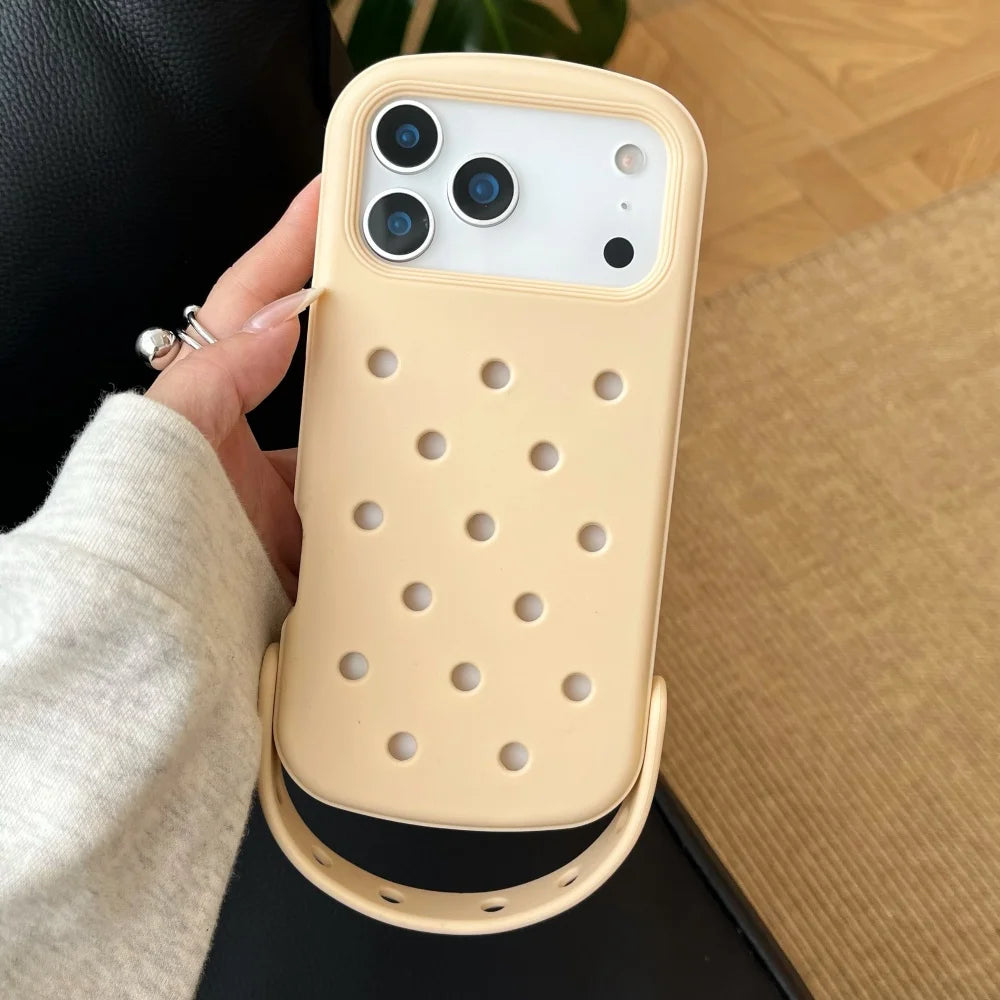 Creative DIY Crocs Charm Soft Silicone Phone Case