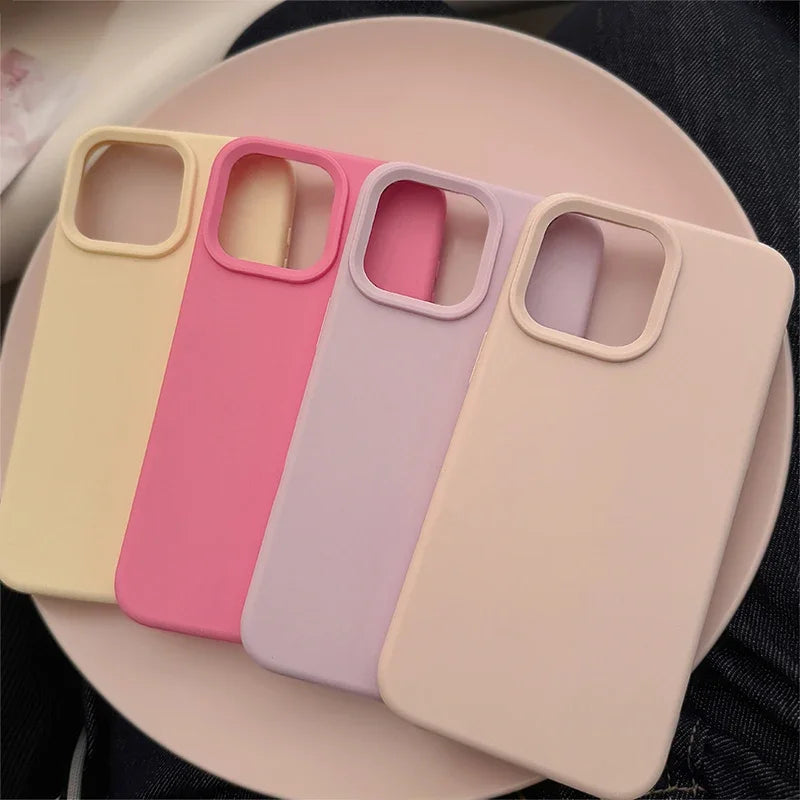 Plain colored silicone phone case