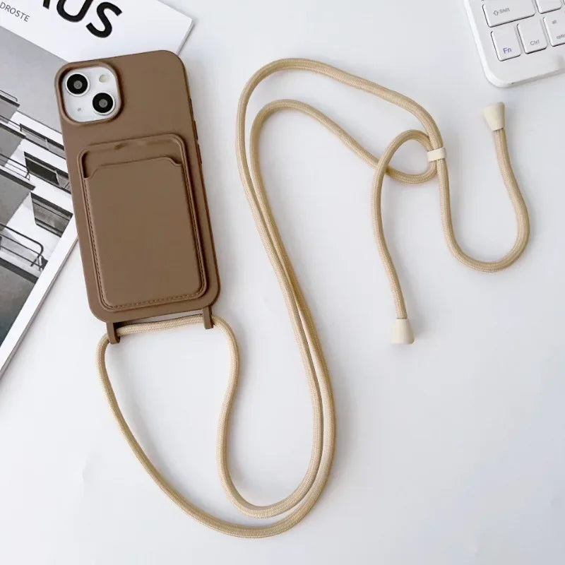 Crossboby Lanyard Rope Phone Case