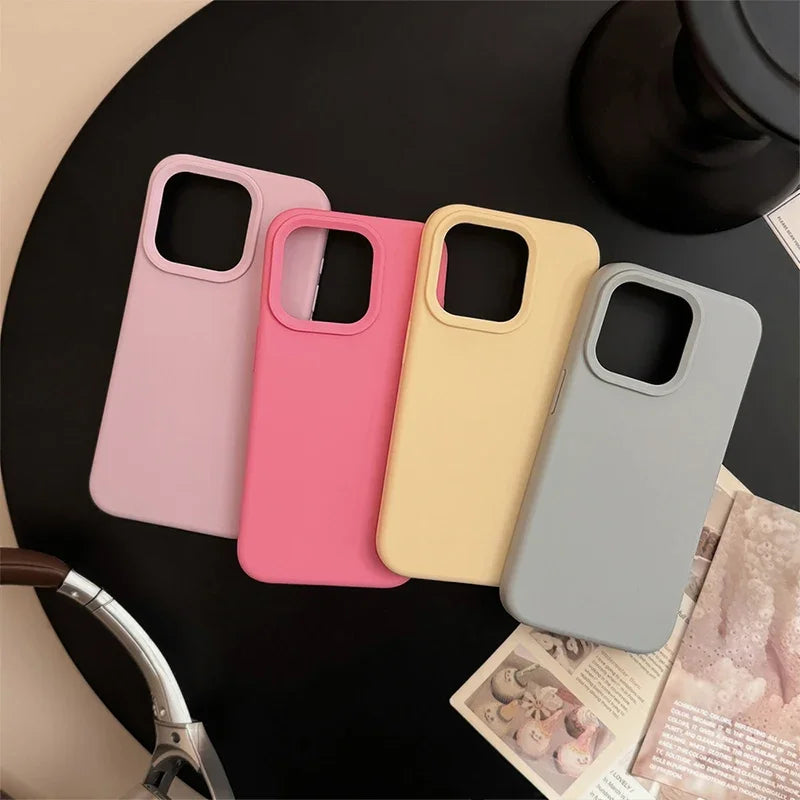 Plain colored silicone phone case