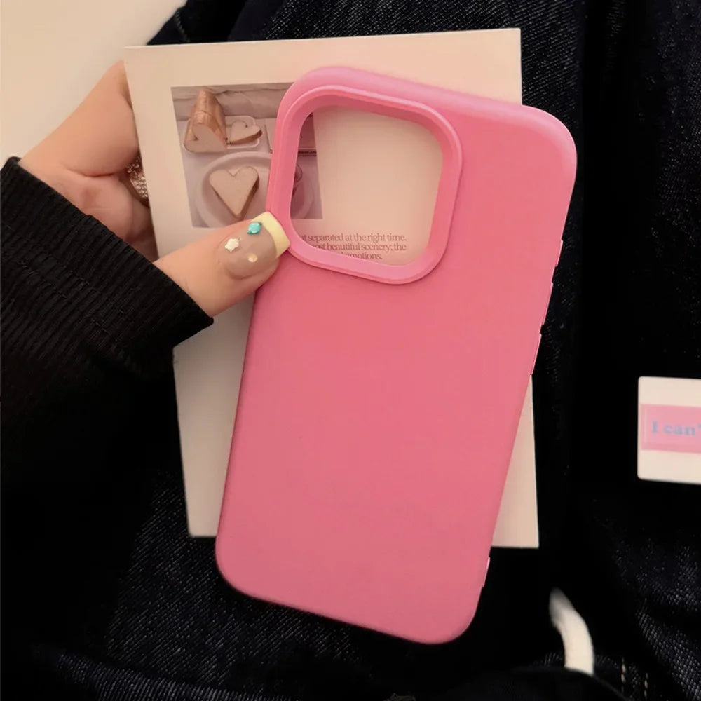 Plain colored silicone phone case