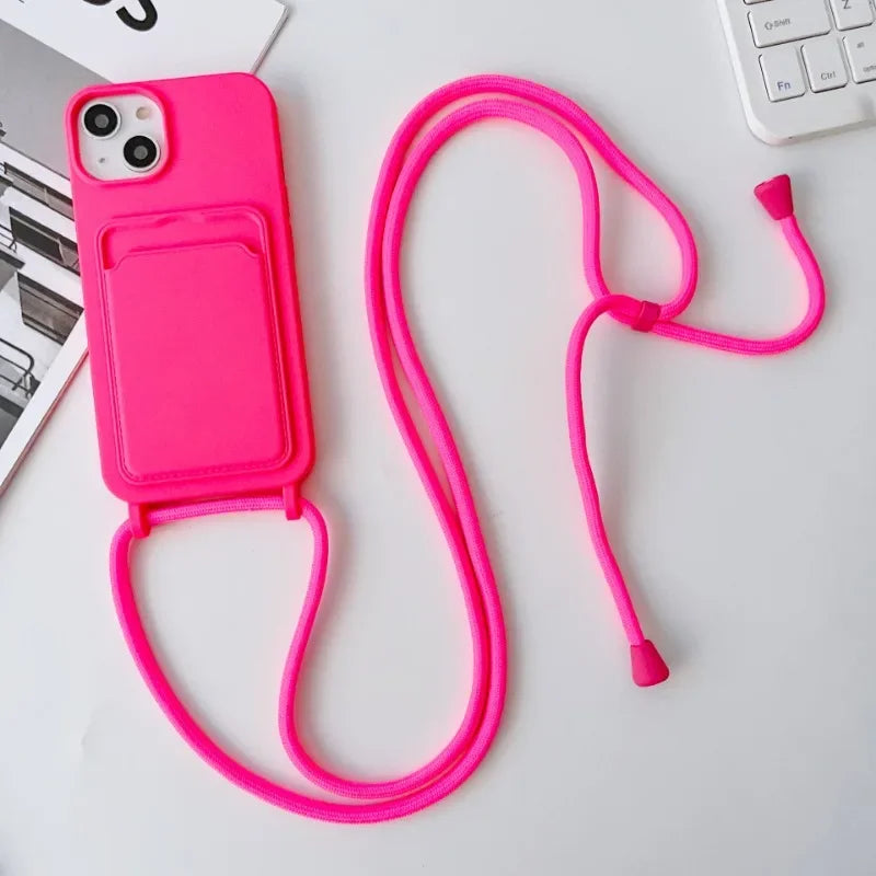 Crossboby Lanyard Rope Phone Case