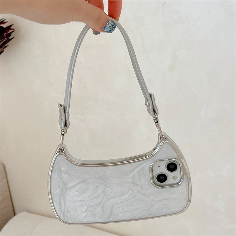 Luxury Glitter Sequins Handbag Phone Case For iPhone