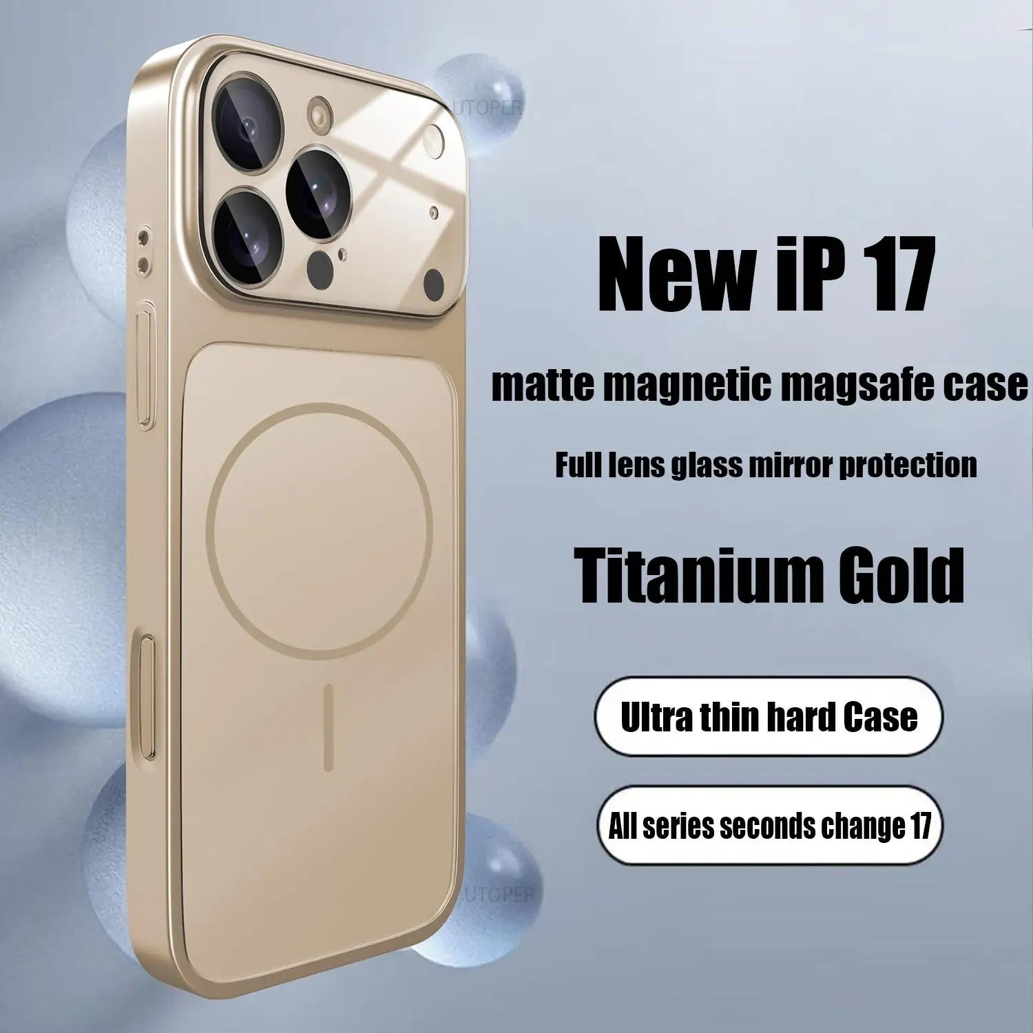 The nano frosted glass case upgrades your old iPhone to the iPhone 17 look