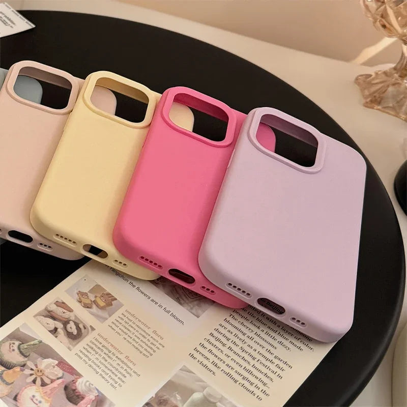 Plain colored silicone phone case