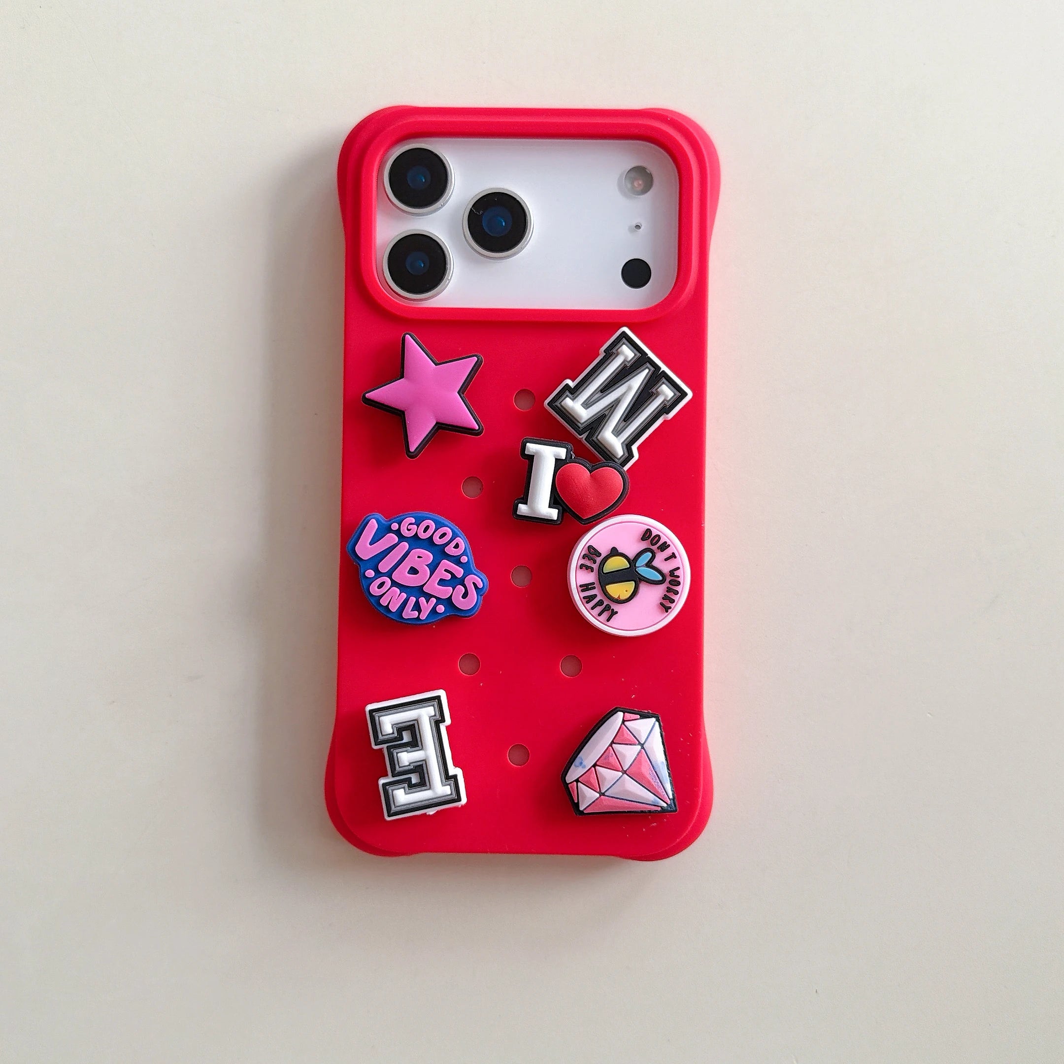 Creative DIY Crocs Charm Soft Silicone Phone Case