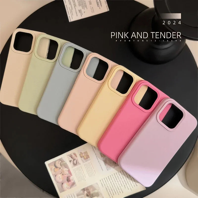 Plain colored silicone phone case