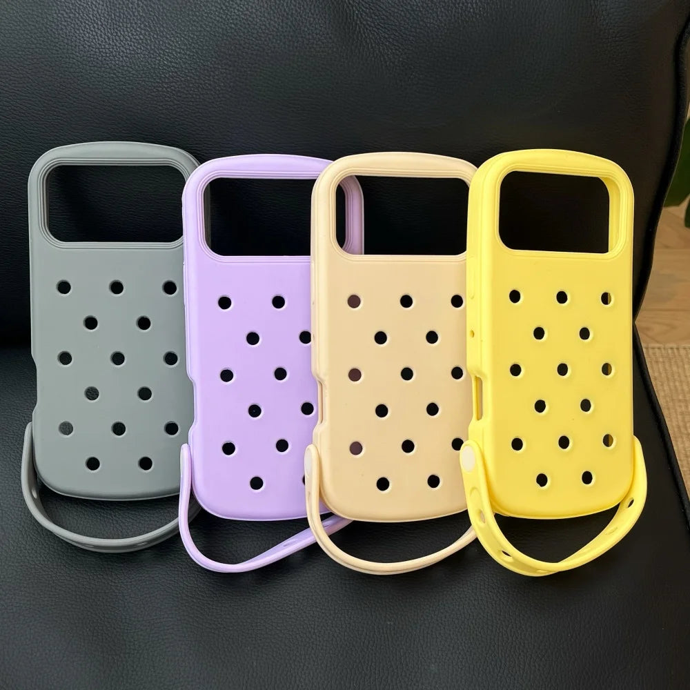 Creative DIY Crocs Charm Soft Silicone Phone Case