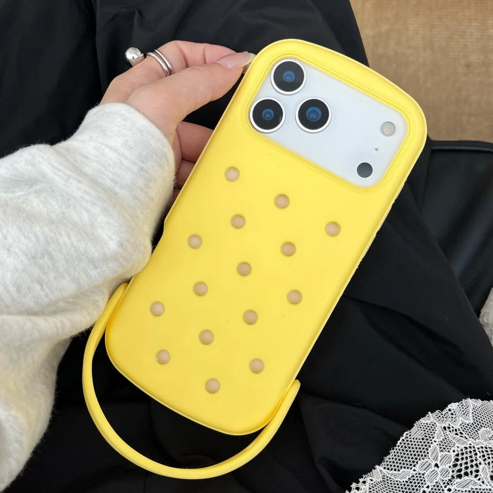 Creative DIY Crocs Charm Soft Silicone Phone Case