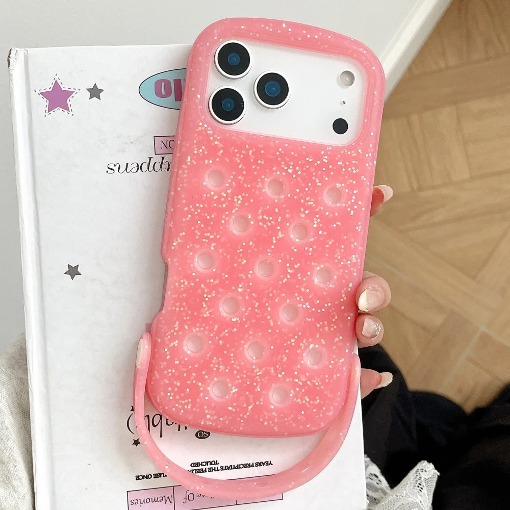 Creative DIY Crocs Charm Soft Silicone Phone Case