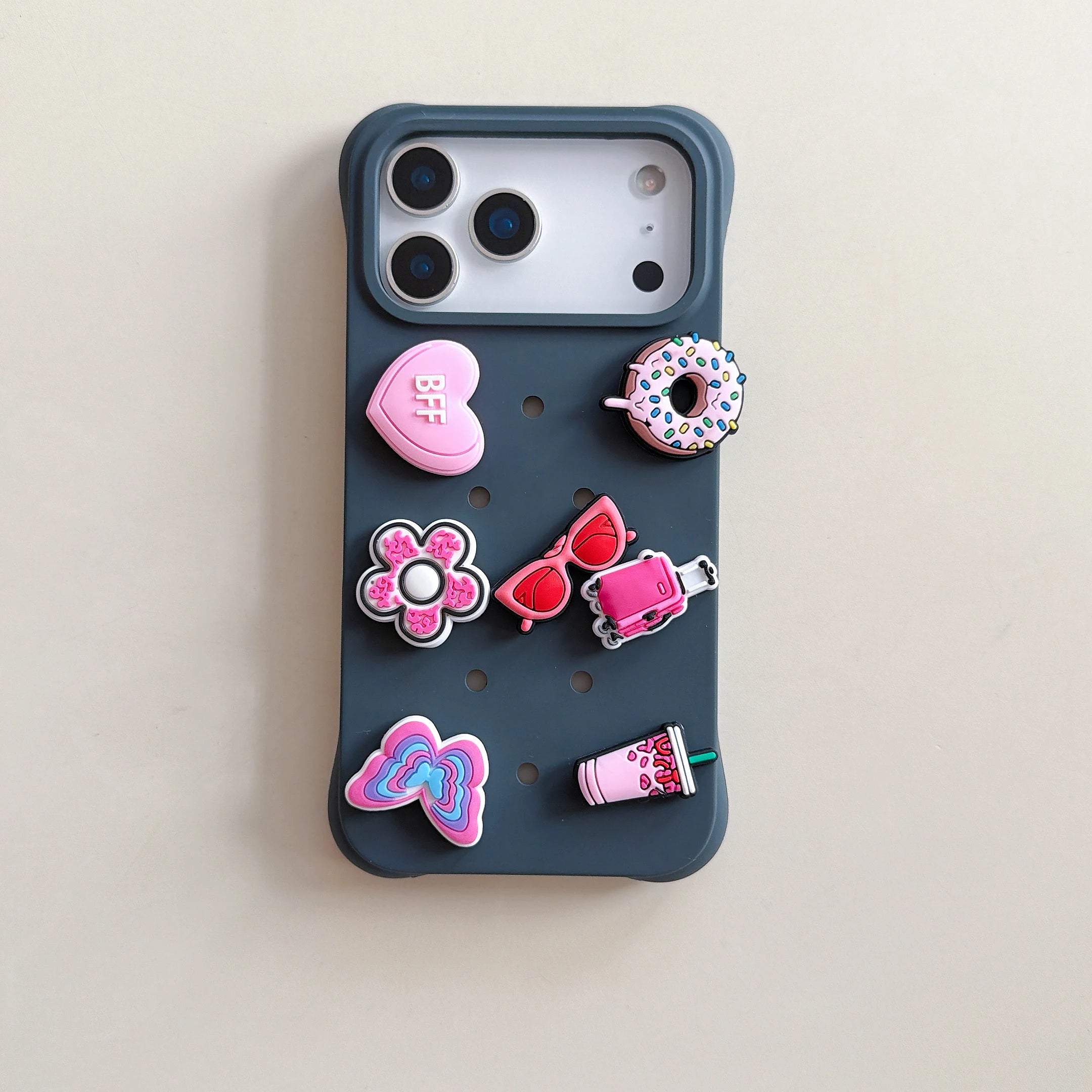 Creative DIY Crocs Charm Soft Silicone Phone Case