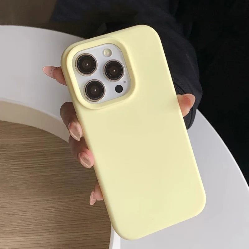 Plain colored silicone phone case