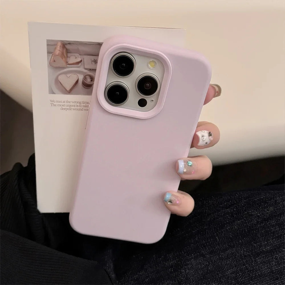 Plain colored silicone phone case